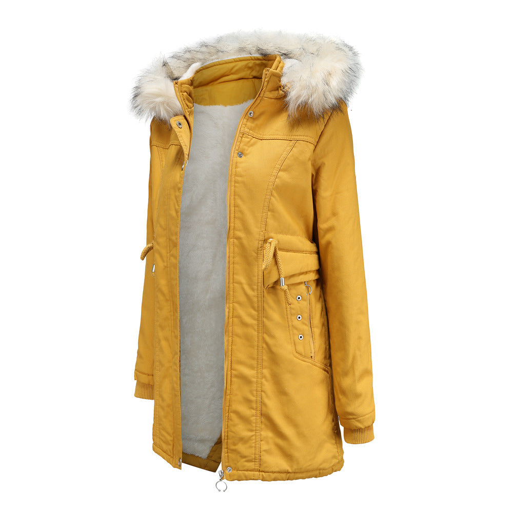 Winter Abnehmbare Fellkapuzenjacke