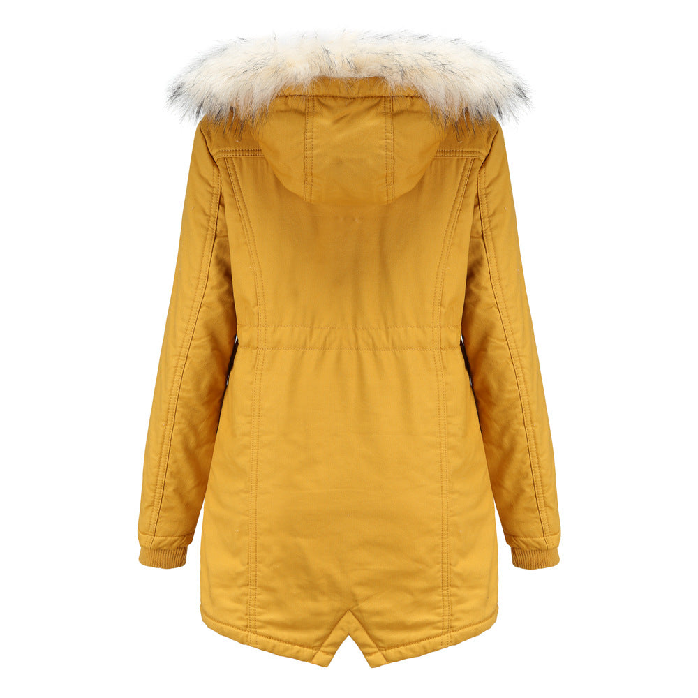 Winter Abnehmbare Fellkapuzenjacke