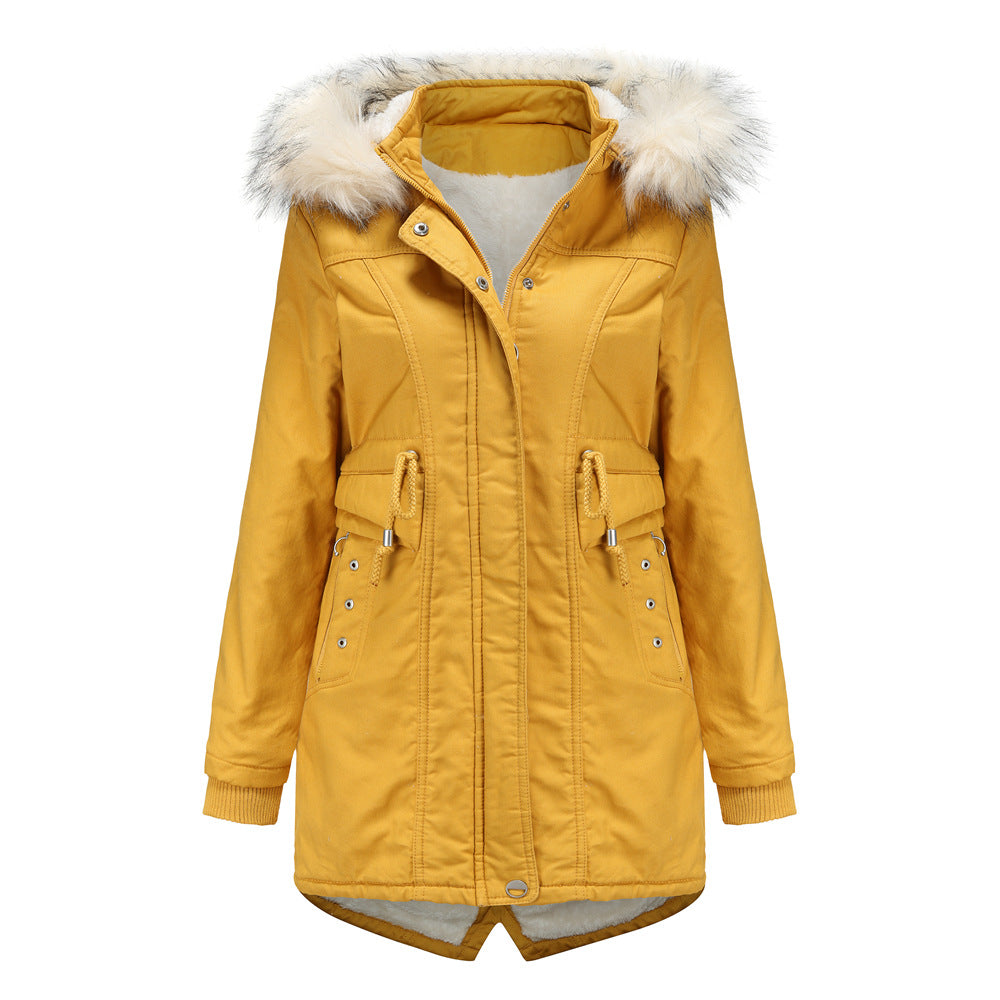 Winter Abnehmbare Fellkapuzenjacke