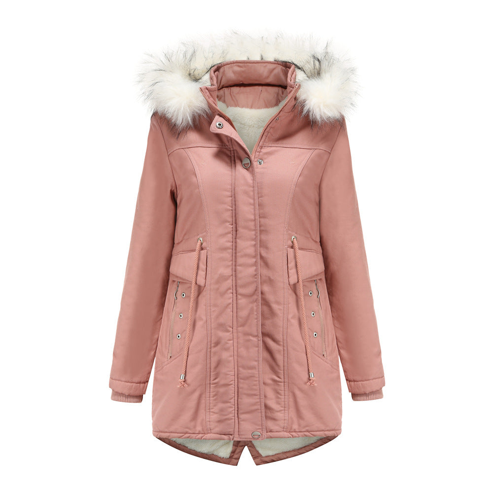Winter Abnehmbare Fellkapuzenjacke