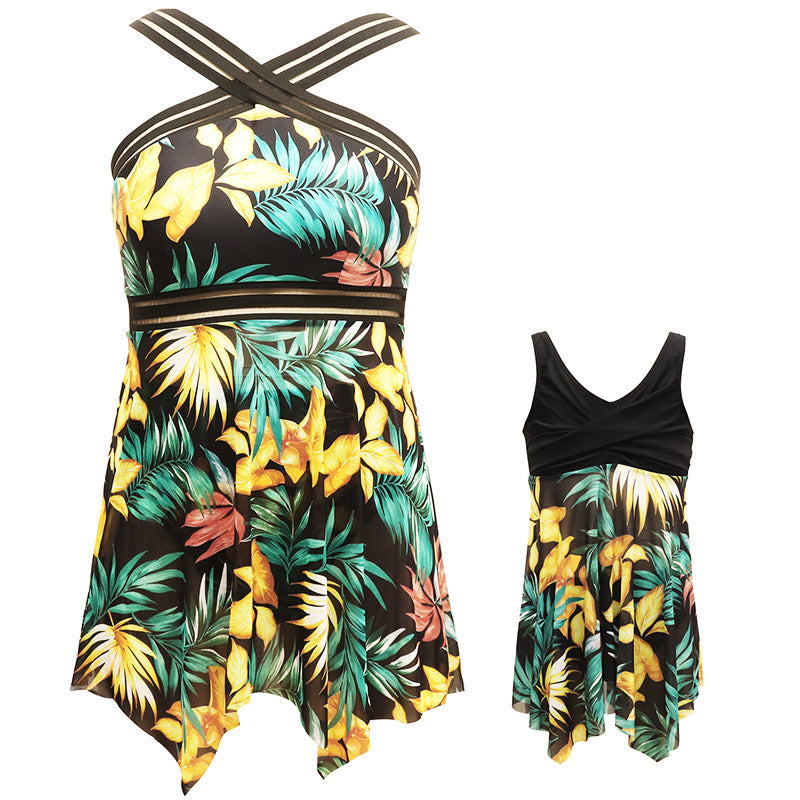 Damen Strandbekleidungs-Set mit floralen Mustern und raffiniertem Schnitt W&W