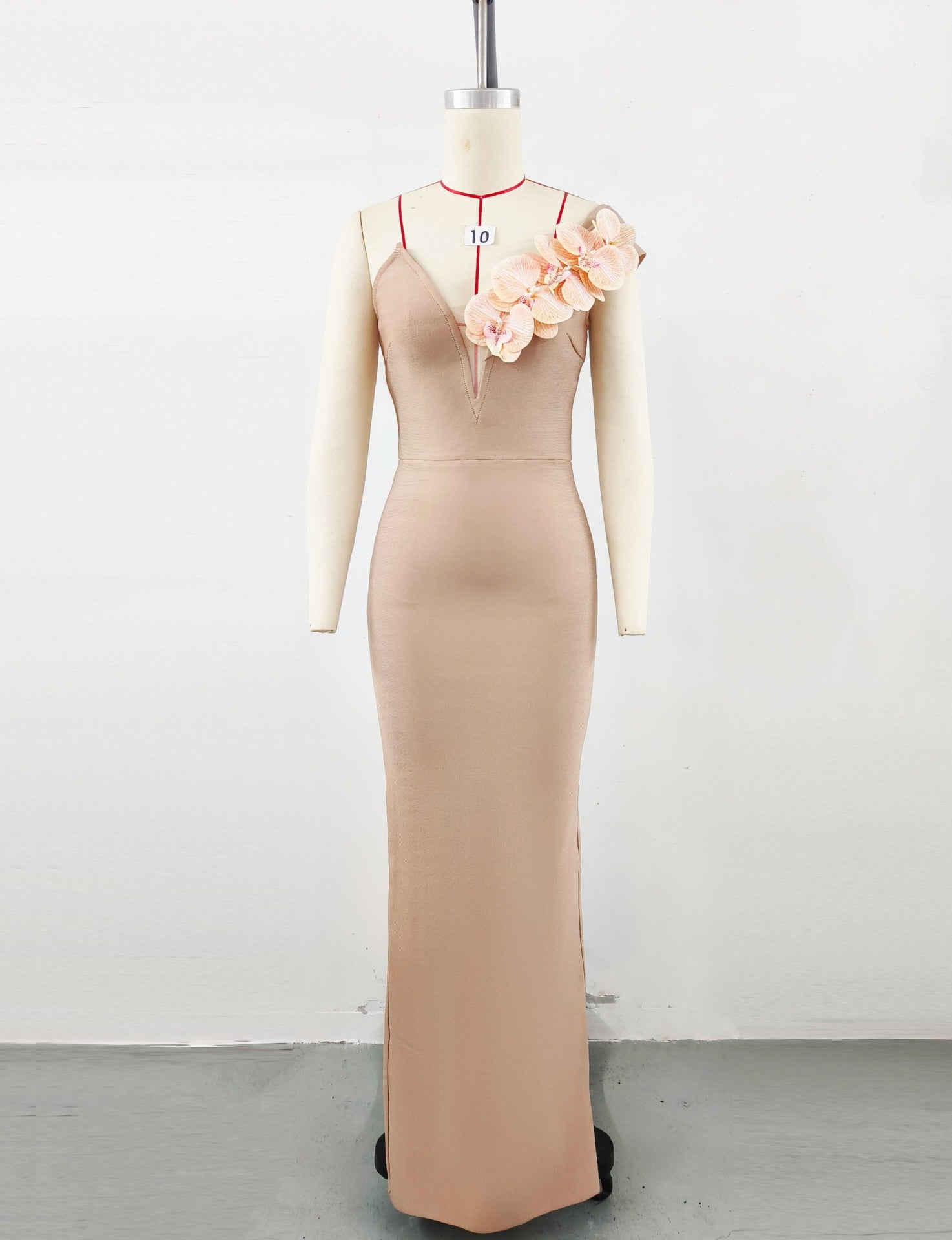 Damen Langarm Abendkleid W&W