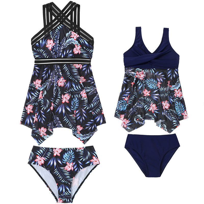 Damen Strandbekleidungs-Set mit floralen Mustern und raffiniertem Schnitt W&W