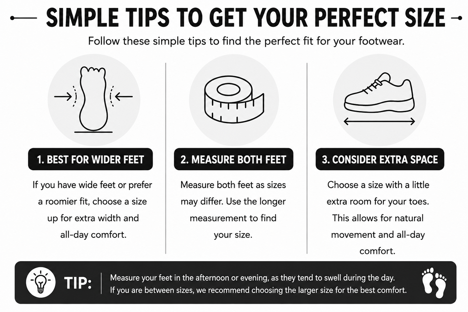 Men's footwear tips